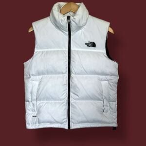 The Northface 700 Goose Down White Vest Sz S